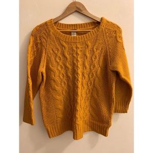 J . Crew Cable Knit Crewcut Sweater